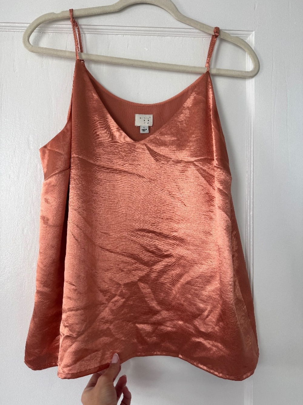 Silky Peach/Coral colored tank top